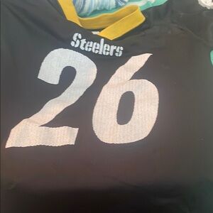 Asis Steelers Black and Yellow Jersey